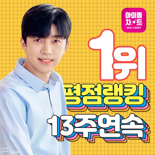 '아이돌을 넘어선 인기' 임영웅 아이돌차트 평점랭킹 13주 연속 1위