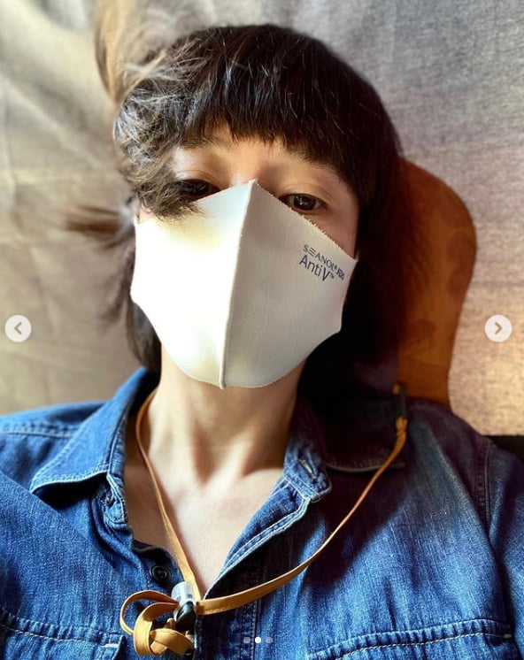 김혜수, 마스크로 가리면 눈만 보이는 소두인증[TEN★]