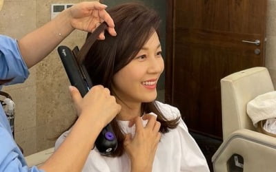 김하늘, 고데기 회사도 눈여겨볼 "찰랑찰랑 머릿결" [TEN★]