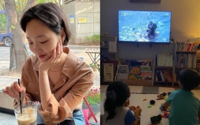 김고은, 두 조카와 '바라던 바다' 본방사수 "고모 또 나오지?" [TEN★]