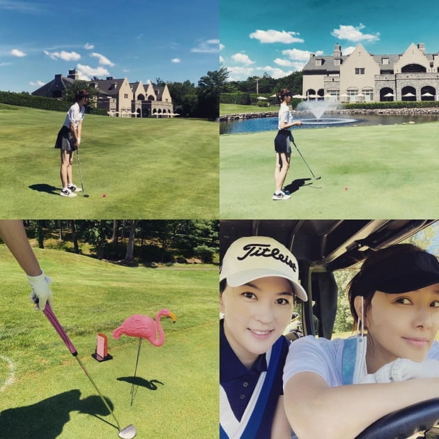 '권상우♥' 손태영, 미국서 라운딩 다니는 여유 [TEN★]