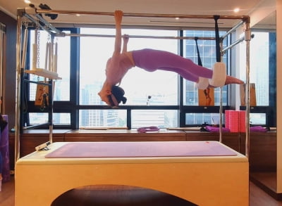 '60kg→55kg' 장영란, 허리를 90도로? 놀라운 유연성 [TEN★]