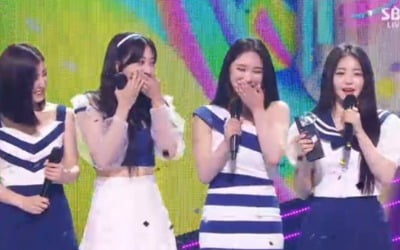 '인기가요' 브레이브걸스 민영 "아빠 생신에 1위, 감사해"