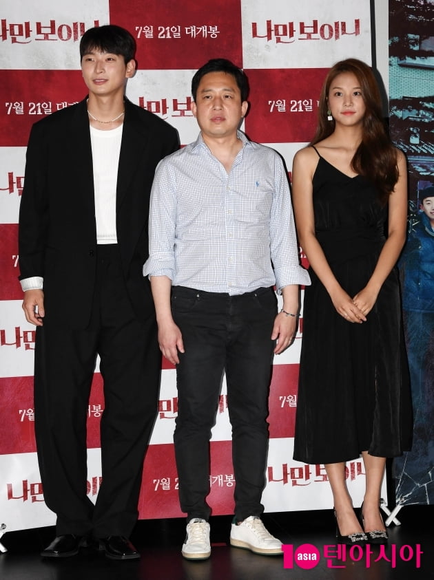 [TEN 포토] 정진운-임용재 감독-솔빈 '영화 처음이라 긴장되네'
