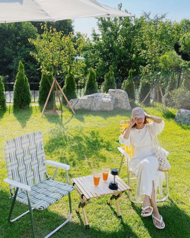 '박성광♥' 이솔이, '앞마당 소풍' 가능한 자택서 여유 넘치는 하루 [TEN★]