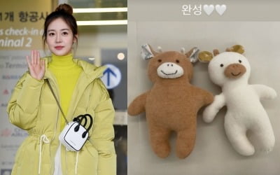 '쌍둥이 임신' 성유리, 손수 애착인형 만드는 섬세한 예비맘 [TEN★]