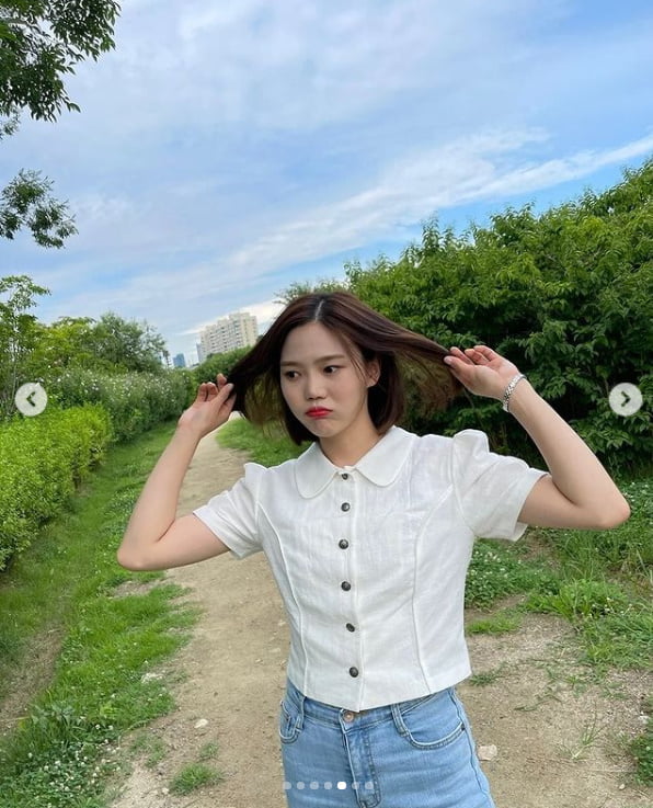 오마이걸 효정, 만화영화 여주인공 같네...청순미 갑[TEN★]