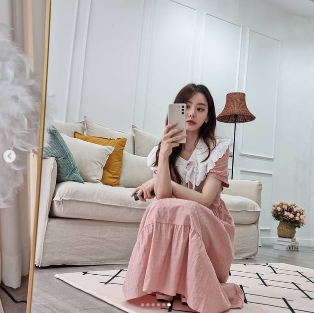 '16kg 감량' 서유리, 날렵한 V라인...한줌 팔뚝 [TEN★]