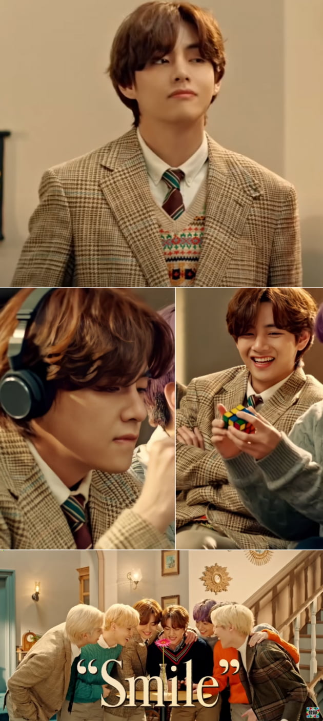 방탄소년단 뷔, 껌하나로 웃음 짓게 하는 '스마일 투 스마일' 美남