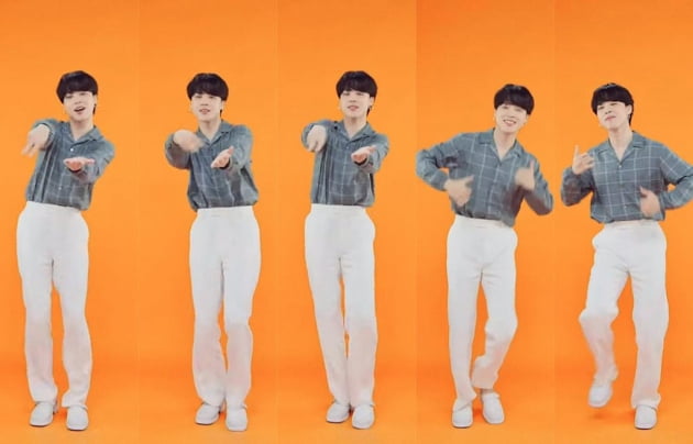 방탄소년단 지민, ♥ ‘퍼미션 투 댄스 챌린지’...지민이랑 함께 춤춰요 '행복 전도사'