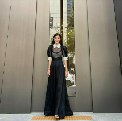'171cm·49kg' 김성은, '애셋맘' 맞아? 시스루 입고 우아美 [TEN★]