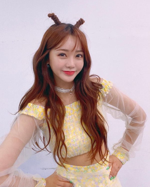 홍지윤, 노랑나비 더듬이까지...뭘해도 이쁨 한도 초과[TEN★]