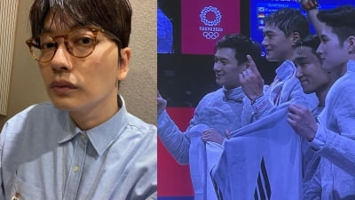 이동휘, 올림픽 펜싱 단체전 금메달 획득에 "의심하지 마" [TEN★]