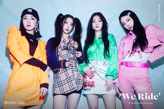 브레이브걸스, 미니 5집 리패키지 유닛&단체 포토 티저 공개…4人 4色 매력