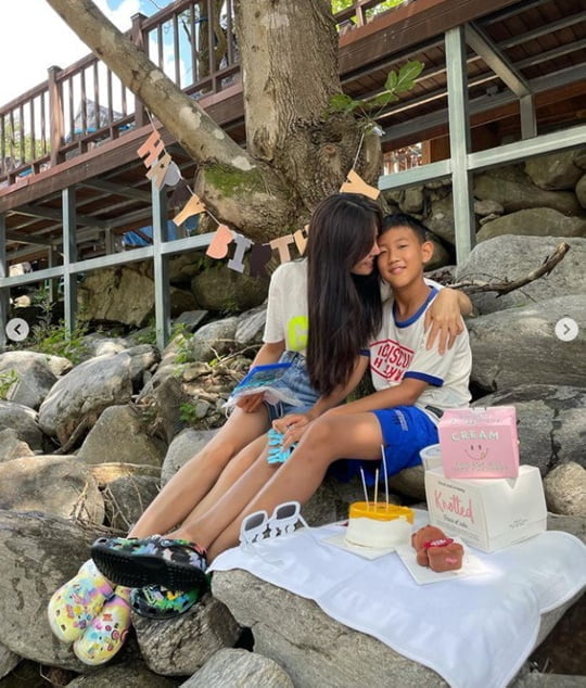 '171cm·49kg' 김성은, '♥정조국' 붕어빵 아들과 여행 "기억에 남는 생일 되길" [TEN ★]