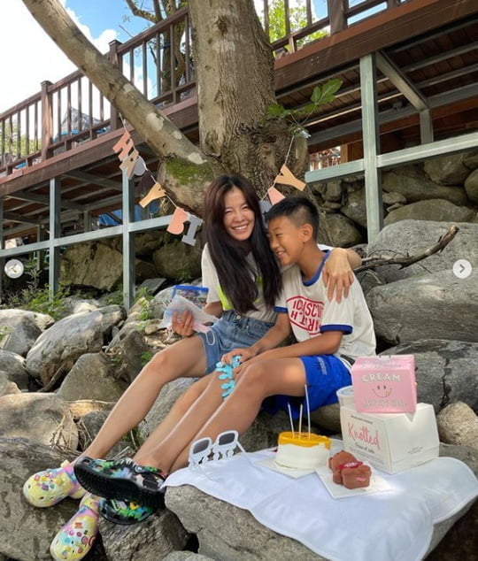 '171cm·49kg' 김성은, '♥정조국' 붕어빵 아들과 여행 "기억에 남는 생일 되길" [TEN ★]