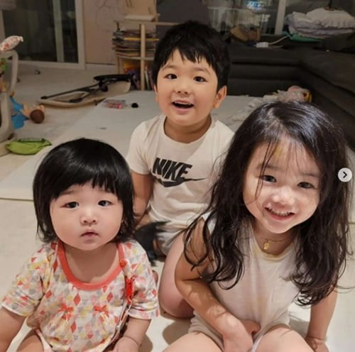 '4남매맘' 정미애, 보기만 해도 미소가 절로…"오늘도 육아전쟁 끝" [TEN ★]