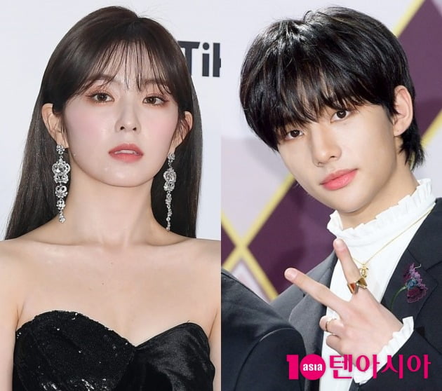 그룹 레드벨벳의 아이린(왼쪽), 스트레이 키즈의 현진 / 사진=텐아시아DB