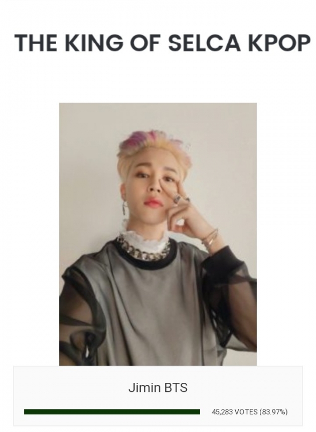 방탄소년단 지민, K팝 VOTE 4관왕 대기록