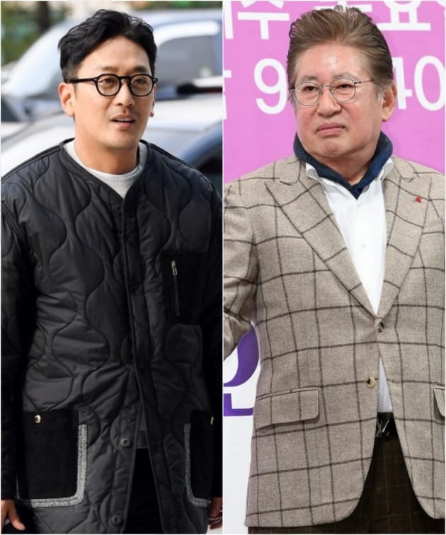 배우 하정우, 김용건./사진=텐아시아 DB
