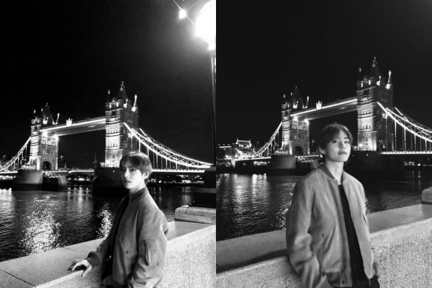 방탄소년단 뷔, 전세계가 런던에 다시 주목하게 한 사진들