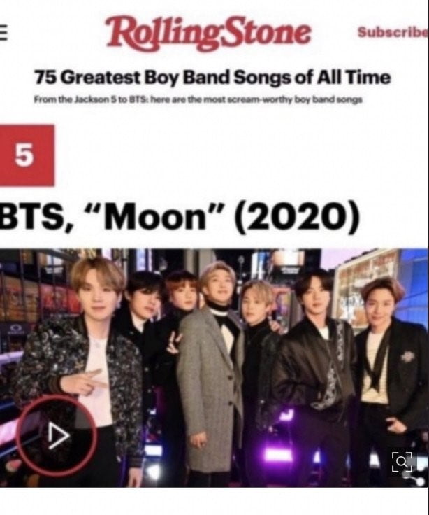 방탄소년단 진, 2021년 ‘롤링스톤 재팬’ 꼽은 MUSIC 부문 2위 인터뷰 선정