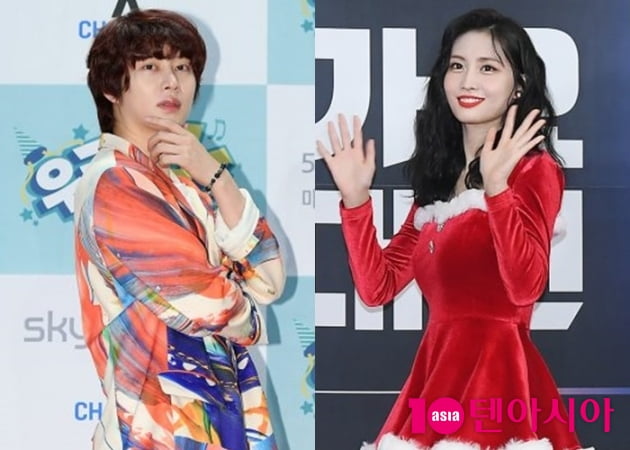 가수 김희철(왼쪽)과 모모/ 사진=텐아시아DB