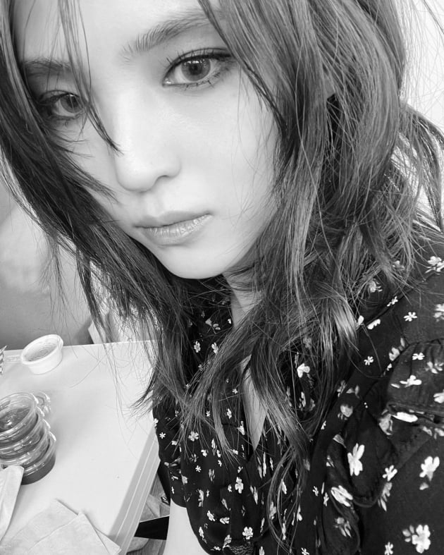 한소희, 누드핑크톤의 몽환적 비주얼…꽃원피스 입은 나비 [TEN★]