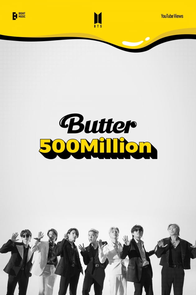 방탄소년단 그리고 전세계 녹인 ‘Butter’, 뮤직비디오 조회수 5억뷰 돌파