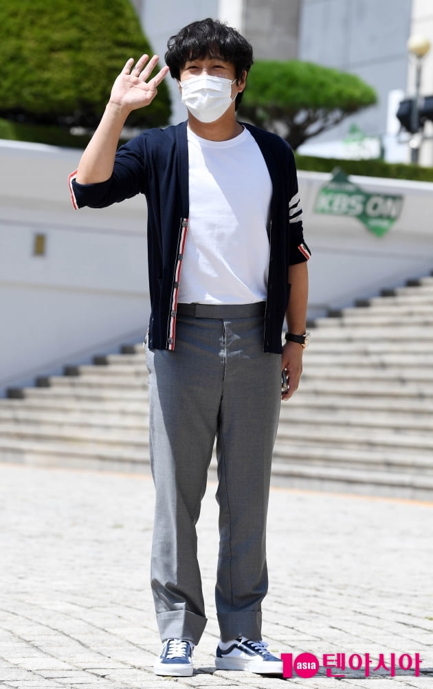 [TEN 포토] 차태현 '출근길 처음 해봐요'