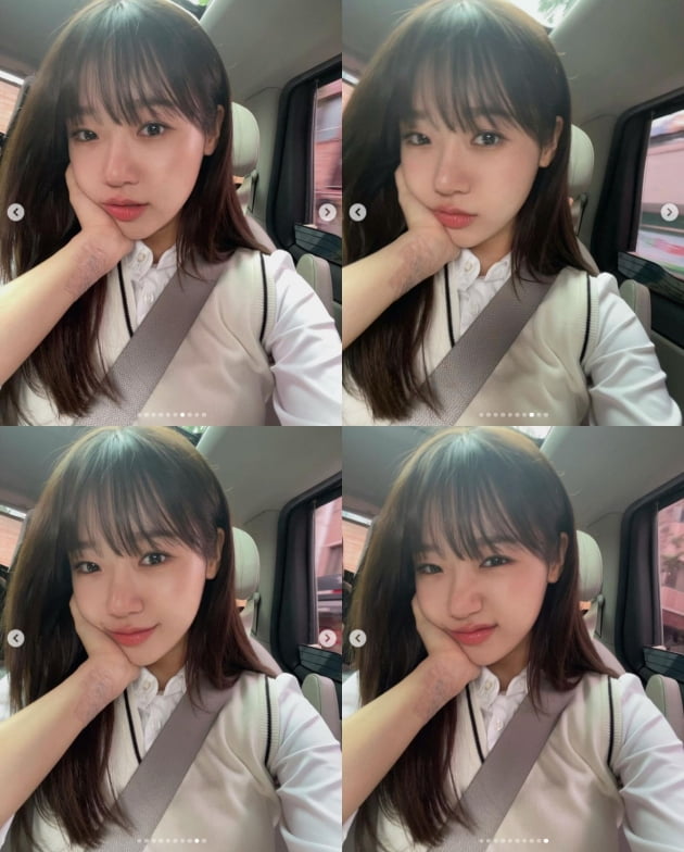 위키미키 최유정, 교복 입고 뽐낸 청순미모...상큼 발랄[TEN★]