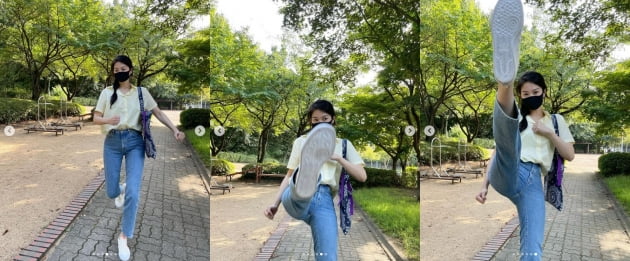 류이서, 어마어마한 발차기...♥전진 나 지금 떨고있니?[TEN★]