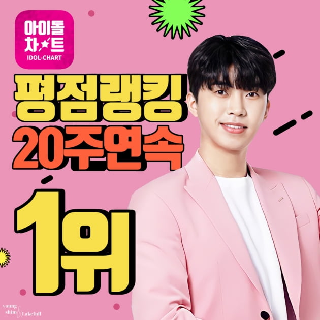 '5개월째 1위 질주' 임영웅, 아이돌차트 평점 랭킹 1위 등극  