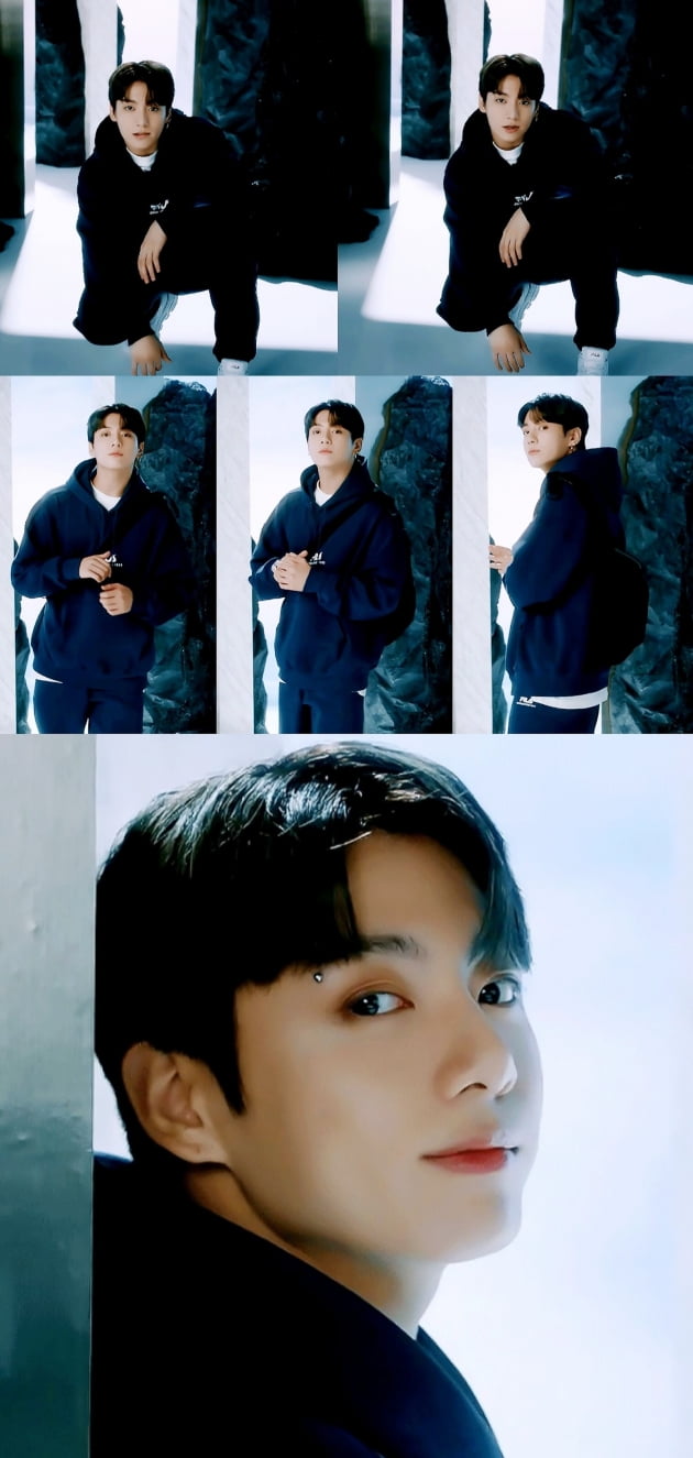 방탄소년단 정국, 후드티 하나로 '반전美'.. 체대 오빠 완성