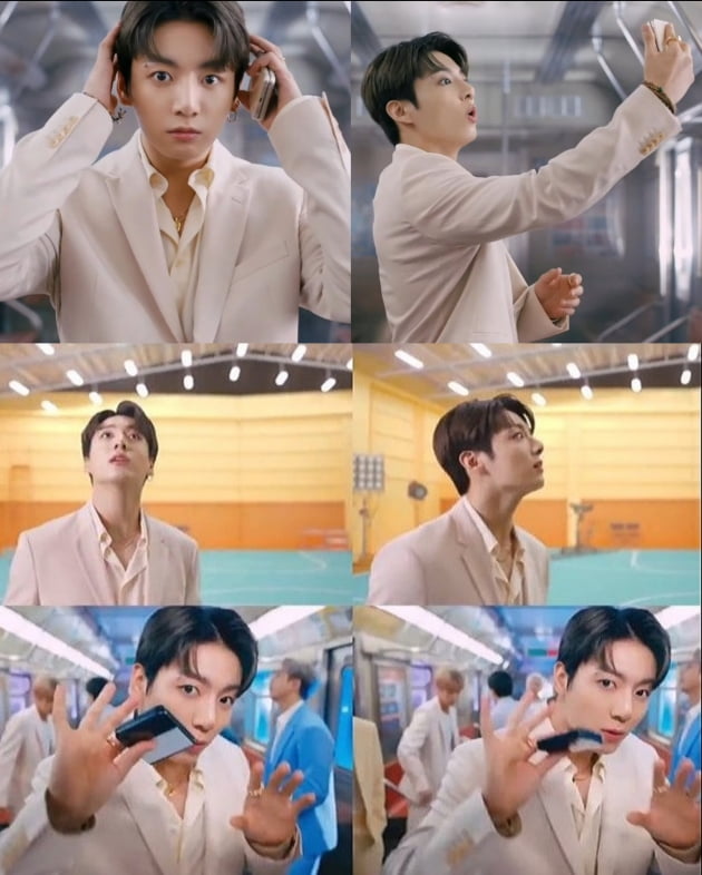 방탄소년단 정국, 휴대폰 광고에서 선보인 구매욕 자극하는 '리얼·섬세' 명품 연기력