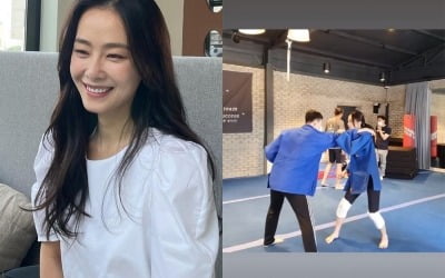 '새댁' 홍수현, 거구의 남성들 거뜬히 넘기는 무도인…장군감이었네 [TEN★]