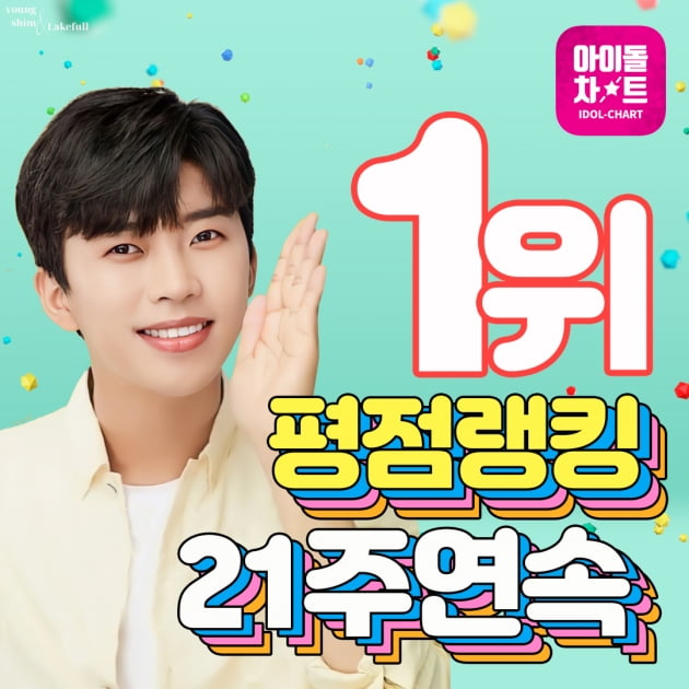'임영웅의 끝모를 장기집권'...아이돌 차트 평점랭킹 21주 1위