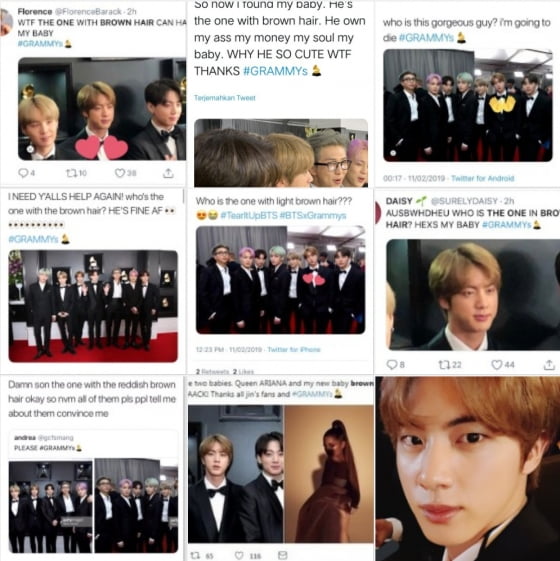 방탄소년단 진, 그래미에서의 모습들 앞다투어 전하는 해외매체들