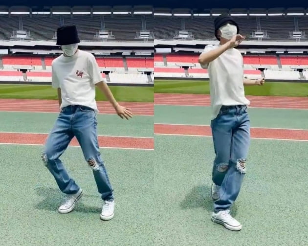 방탄소년단 지민, 'PTD'댄스로 꽉 채운 올림픽 주경기장...틱톡도 핫인기