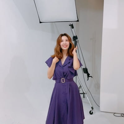 '오뚜기3세' 함연지, '귀족만 입었던' 10만원대 보라 원피스 입고 "사랑 보내요" [TEN★]