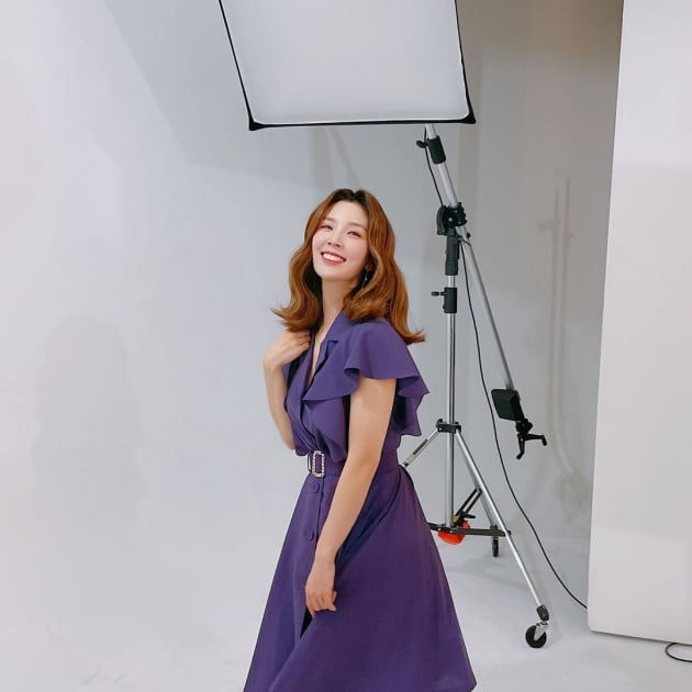 '오뚜기3세' 함연지, '귀족만 입었던' 10만원대 보라 원피스 입고 "사랑 보내요" [TEN★]