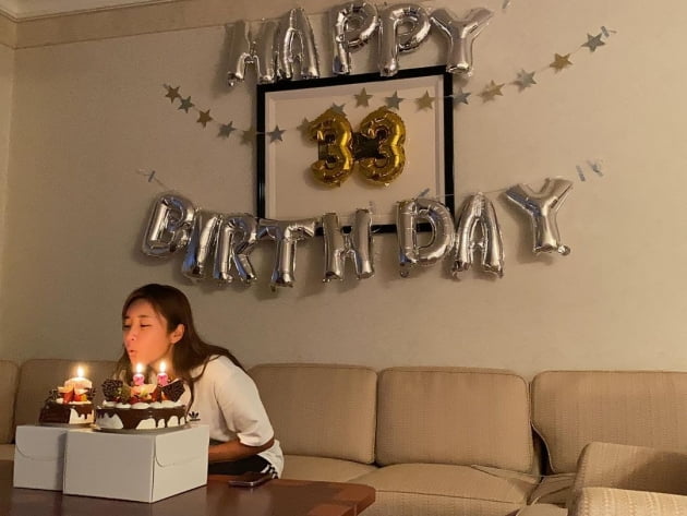 '결혼 3년 차' 이보미, ♥이완 없이 "격리 중 생일"…미소 잃지 않았네 [TEN★]