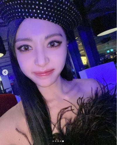 브레이브걸스 은지, 우아한 블랙스완...쇄골미인[TEN★]