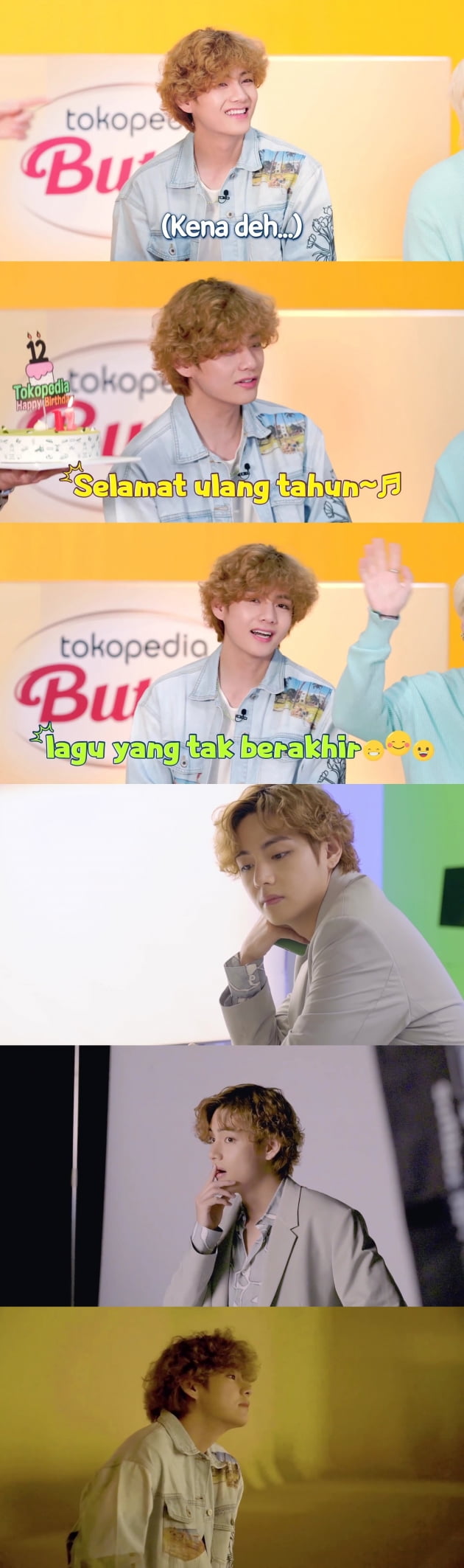 방탄소년단 뷔, 인도네시아 TV 쇼서 보여준 '카멜레온 매력'