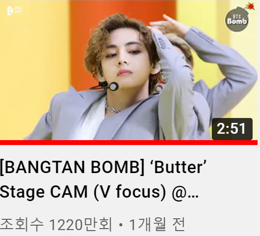 방탄소년단 뷔, 2021년 K팝 개인직캠 1위 '직캠황제'의 멈추지 않는 독주