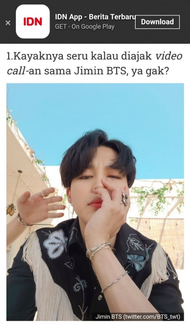 방탄소년단 지민, 인니도 반한 현실에 없는 남친美...꿈 같은 데이트 스타