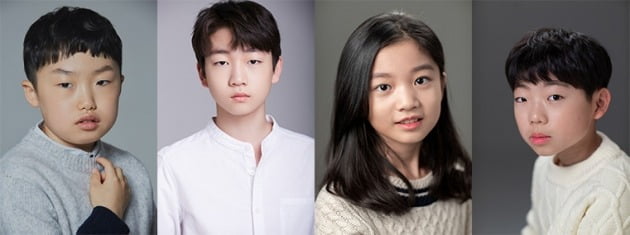 박정민 감독의 영화 '반장선거'에 출연하는 배우 김담호(왼쪽부터), 강지석, 박효은, 박승준. / 사진제공=왓챠, 각 소속사