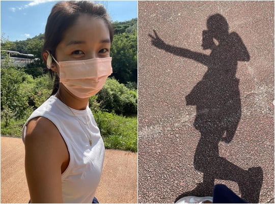'-23kg' 김빈우, 그림자마저 군살 없는 각선미 "운동하는애둘맘" [TEN★]