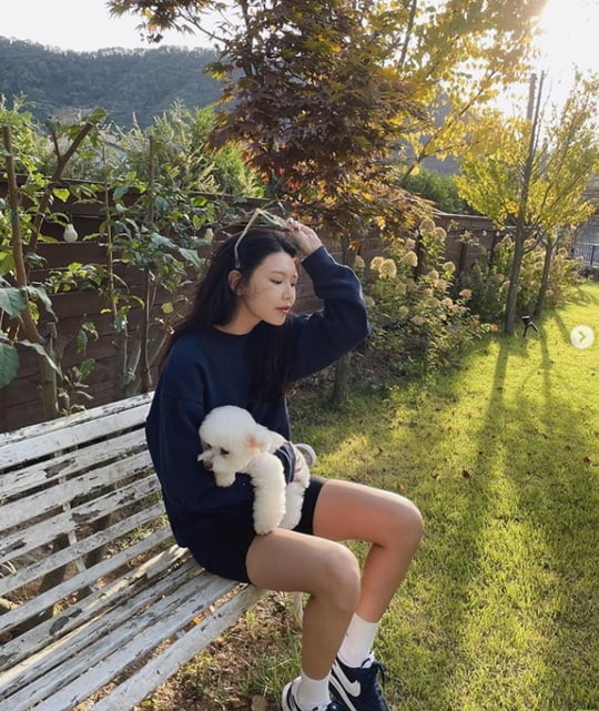 최수영, ♥정경호가 찍어 줬나…이기적인 각선미 '눈길' [TEN★]