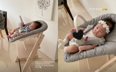 '검사♥' 한지혜, 명품 S사 신생아 의자에 누운 딸 "회사 보스가 선물" [TEN★]